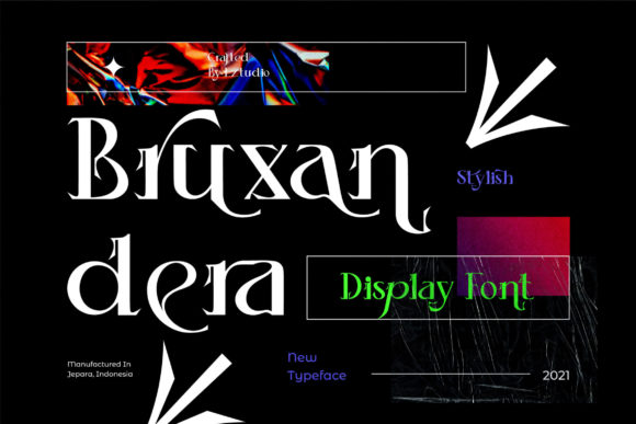 Bruxandera: A Chic Display Font for Crafters & Sellers