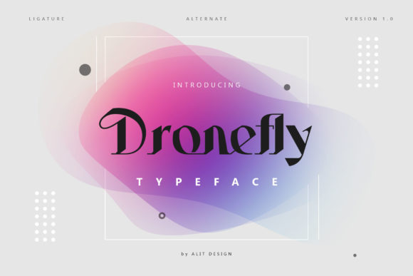 Dronefly: A Display Font for Editorial Atmosphere