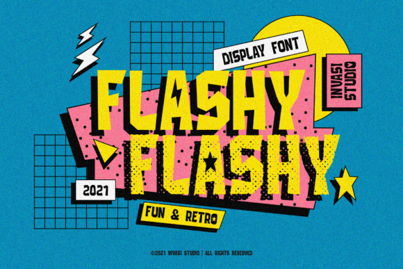 Flashy: A Retro Display Font Designed for Campaign Visibility