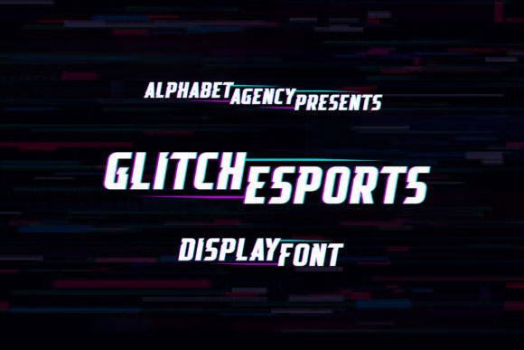 Glitch Esports: A Bold Display Typeface for Business Branding