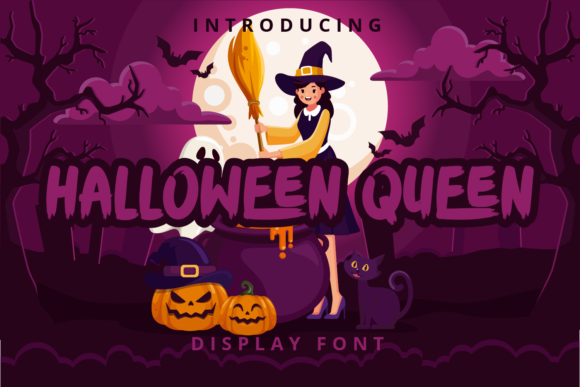 Halloween Queen: A Bold Display Font for Spooky Web Experiences