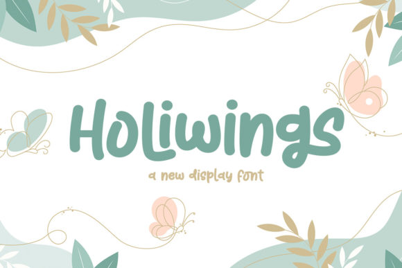 Holiwings: A Playful Display Typeface for Editorial Design