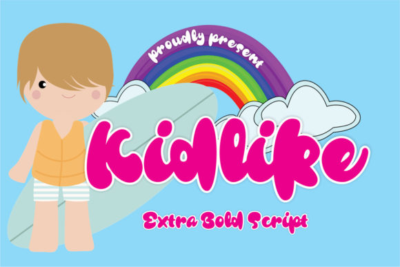 How a Bubbly Display Font Like Kidlike Shapes Online Brand Experiences