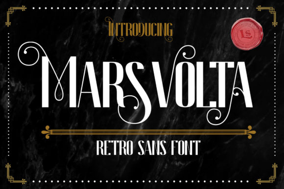 Marsvolta: A Retro Display Font for Digital Brand Expression