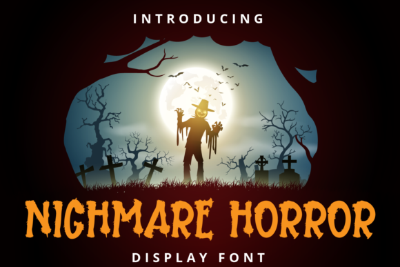 Nightmare Horror: A Quirky Display Font for Crafters