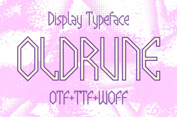 Oldrune: A Bold, Robotic Display Typeface