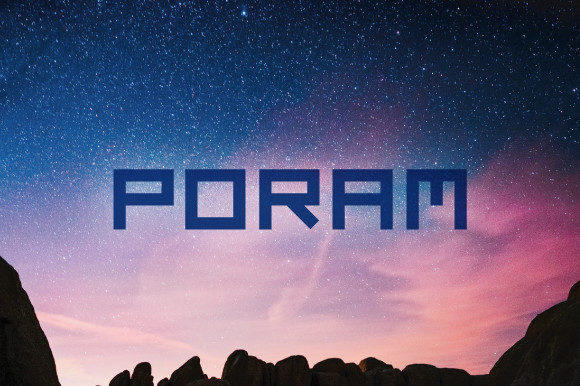 Poram: A Display Font Designed for Distinctive Business Branding
