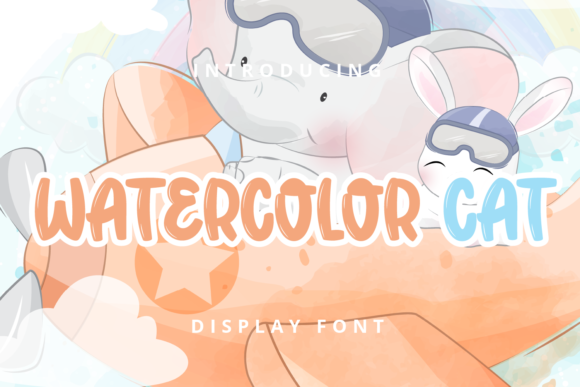 Watercolor Cat: A Whimsical Font for Campaigns That Stand Out